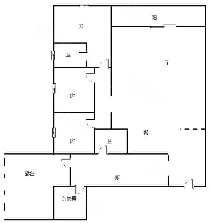 濠江名庭3室2厅2卫123㎡南北79.8万