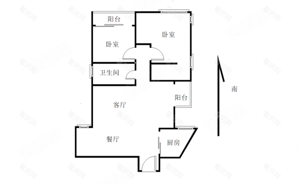 碧中园2室2厅1卫109.04㎡南520万