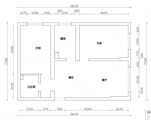 金谷小區3室2廳1衛120㎡南北95萬