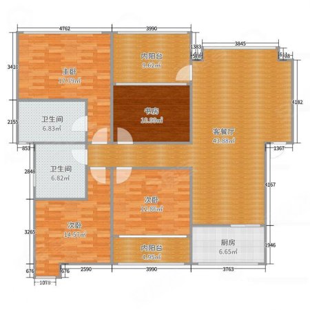 远达都市森林4室2厅2卫158㎡南北56万