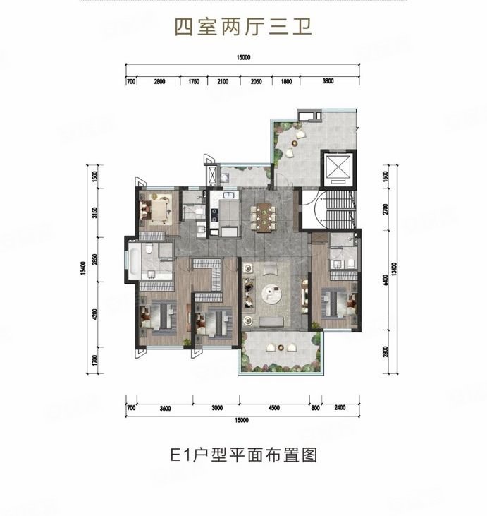 5环精装大平层全新,套四三卫有钥匙可看房