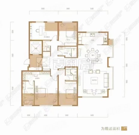 泰禾西府大院4室2厅3卫199.04㎡东南2720万