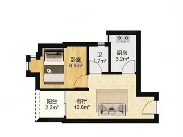 【多图】英豪花园,东晓南租房,英豪花园 1室1厅1卫 精装修 配套齐全