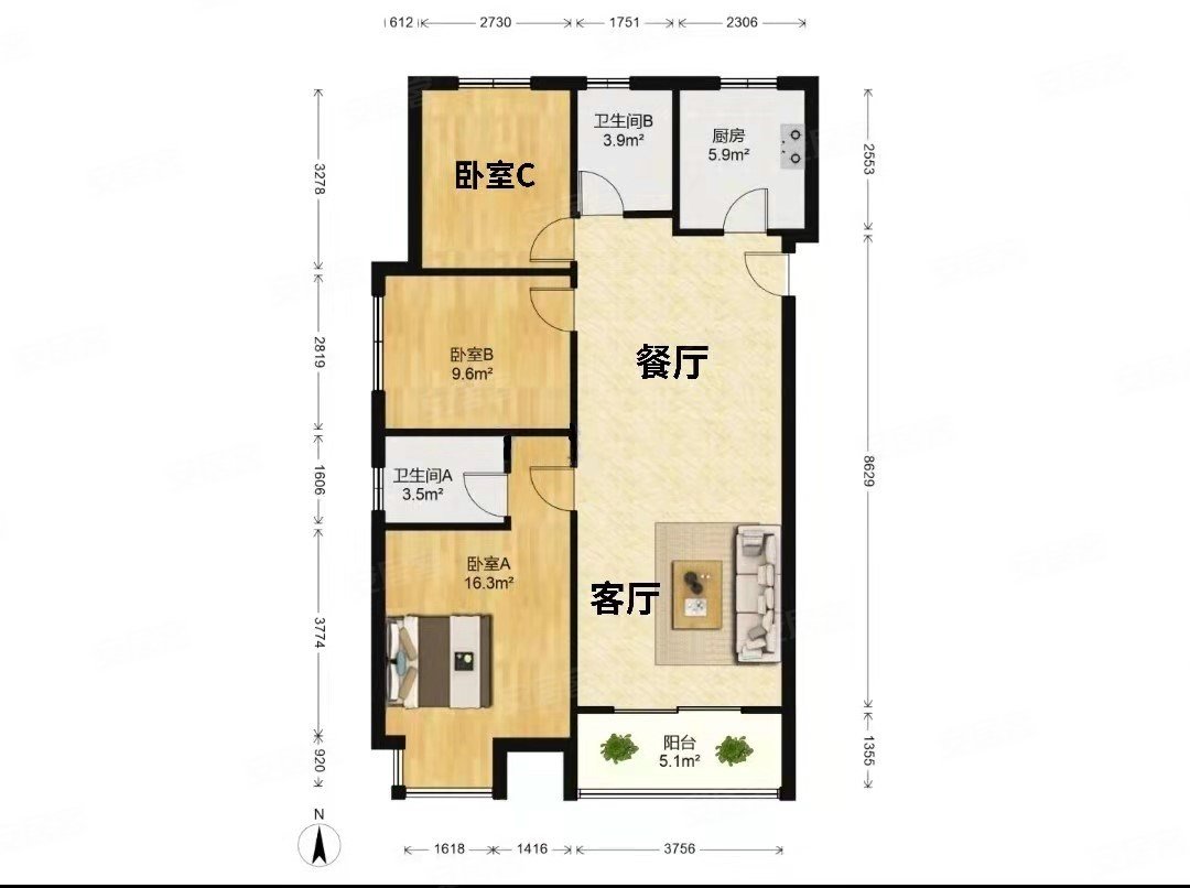 合肥房产网>合肥二手房>滨湖新区二手房>高速时代广场二手房>云谷名庭