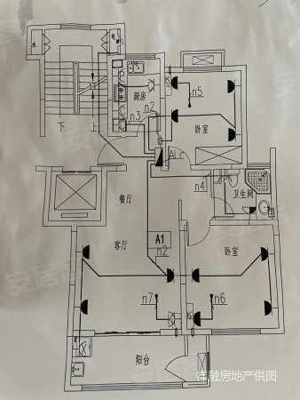 定海小区2室2厅1卫86㎡南北109万