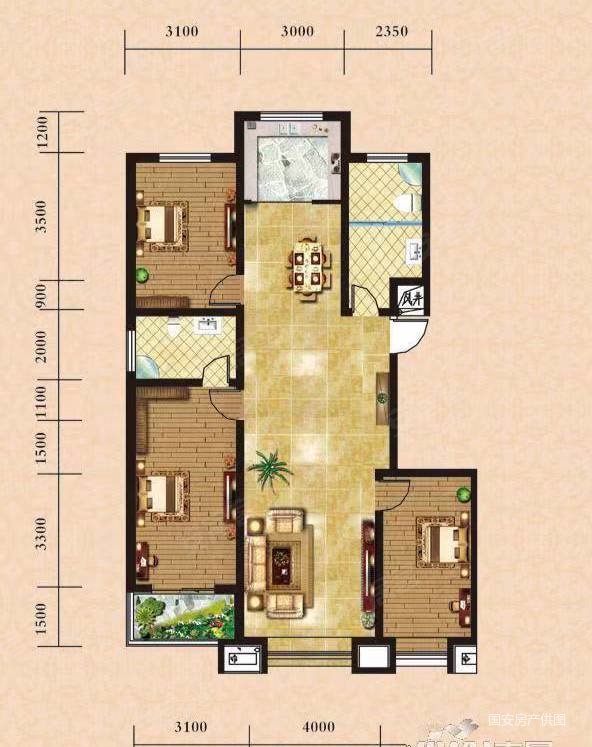 海山公园对面双阳跨卧全明户型随时看房