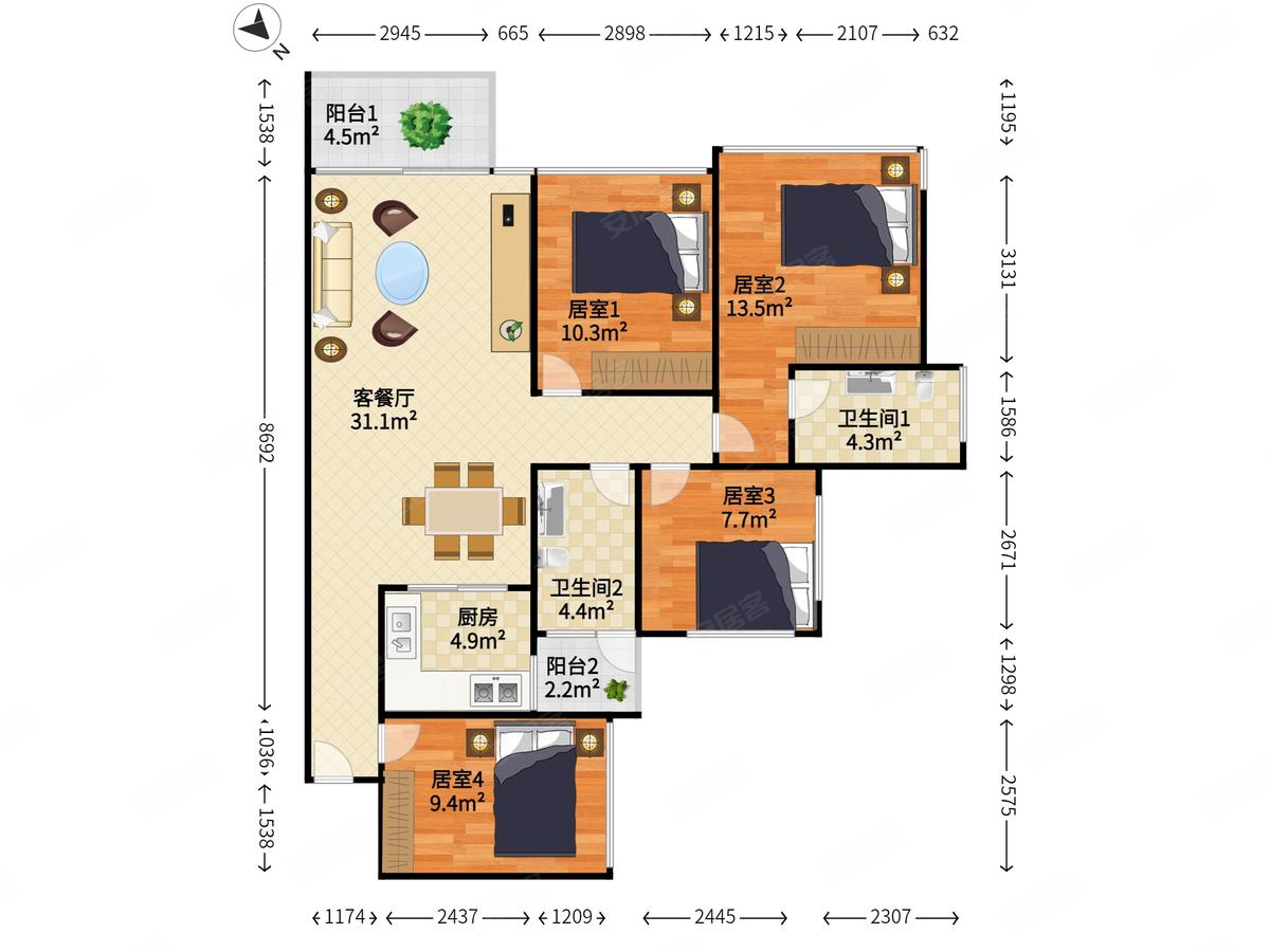 信义御珑豪园商圈成熟临地铁精装修新房无入住痕迹