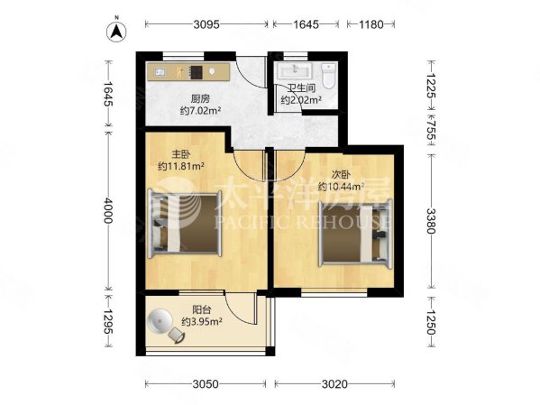 宛南六村2室1厅1卫44.51㎡南428万