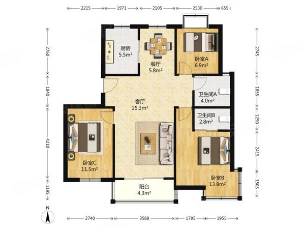 【多图】名城公馆(公寓住宅),桥西租房,拱宸桥西五号线地铁口名城公馆