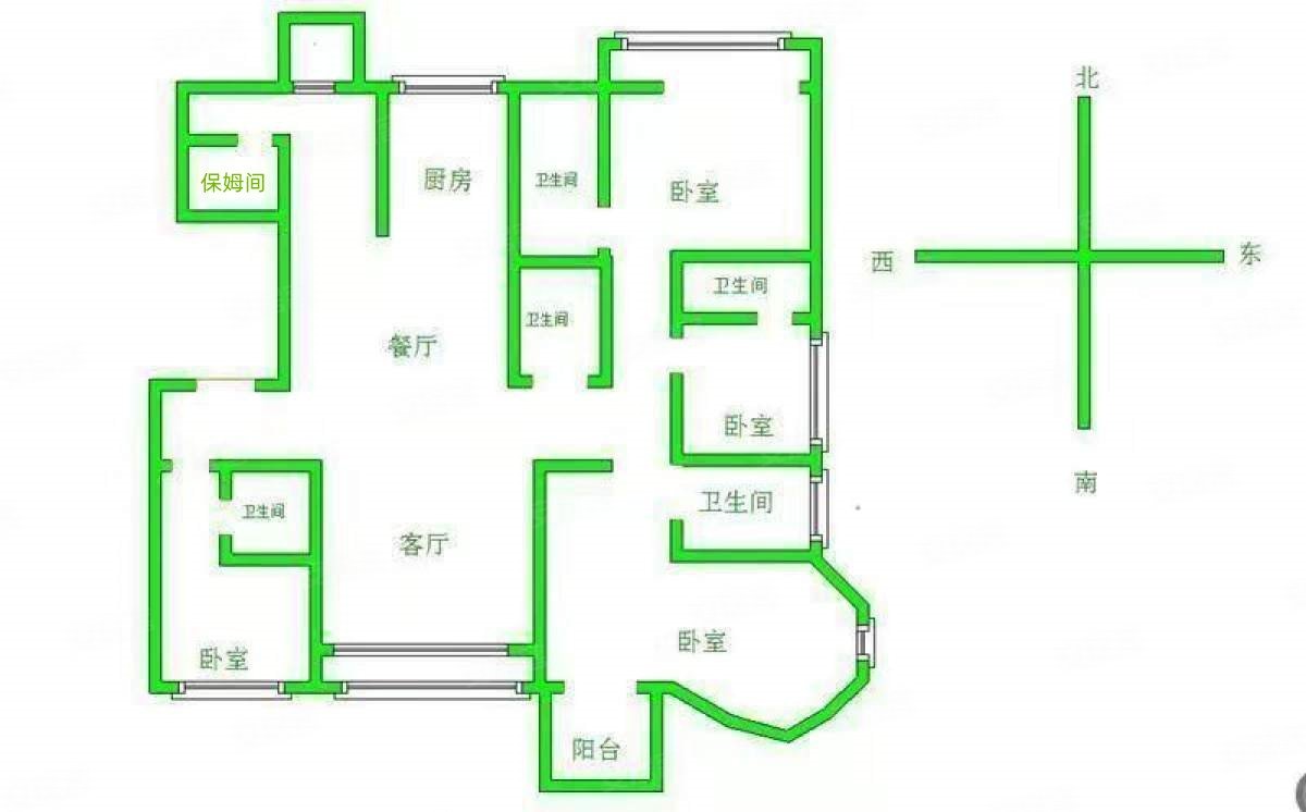 万浩锦河湾5室2厅5卫398㎡南北400万