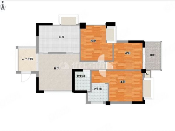【多图】凤岭名筑,凤岭北租房,w 凤岭名筑 3房 保养干净整洁 家具家电