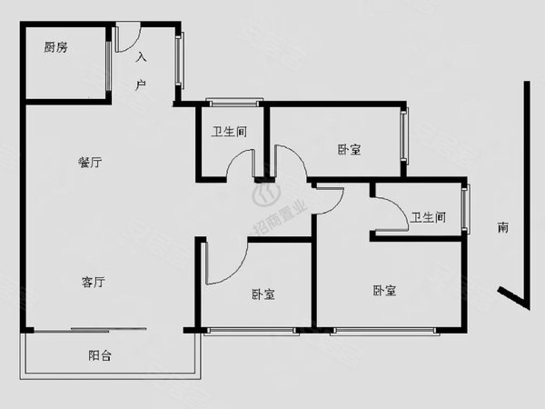 深圳南山蛇口水湾1979水湾1979 3室2厅2卫 精装修 南北通透 电梯房