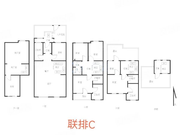 永定河孔雀城七期(悦荷园别墅)5室2厅4卫254.38㎡南北260万