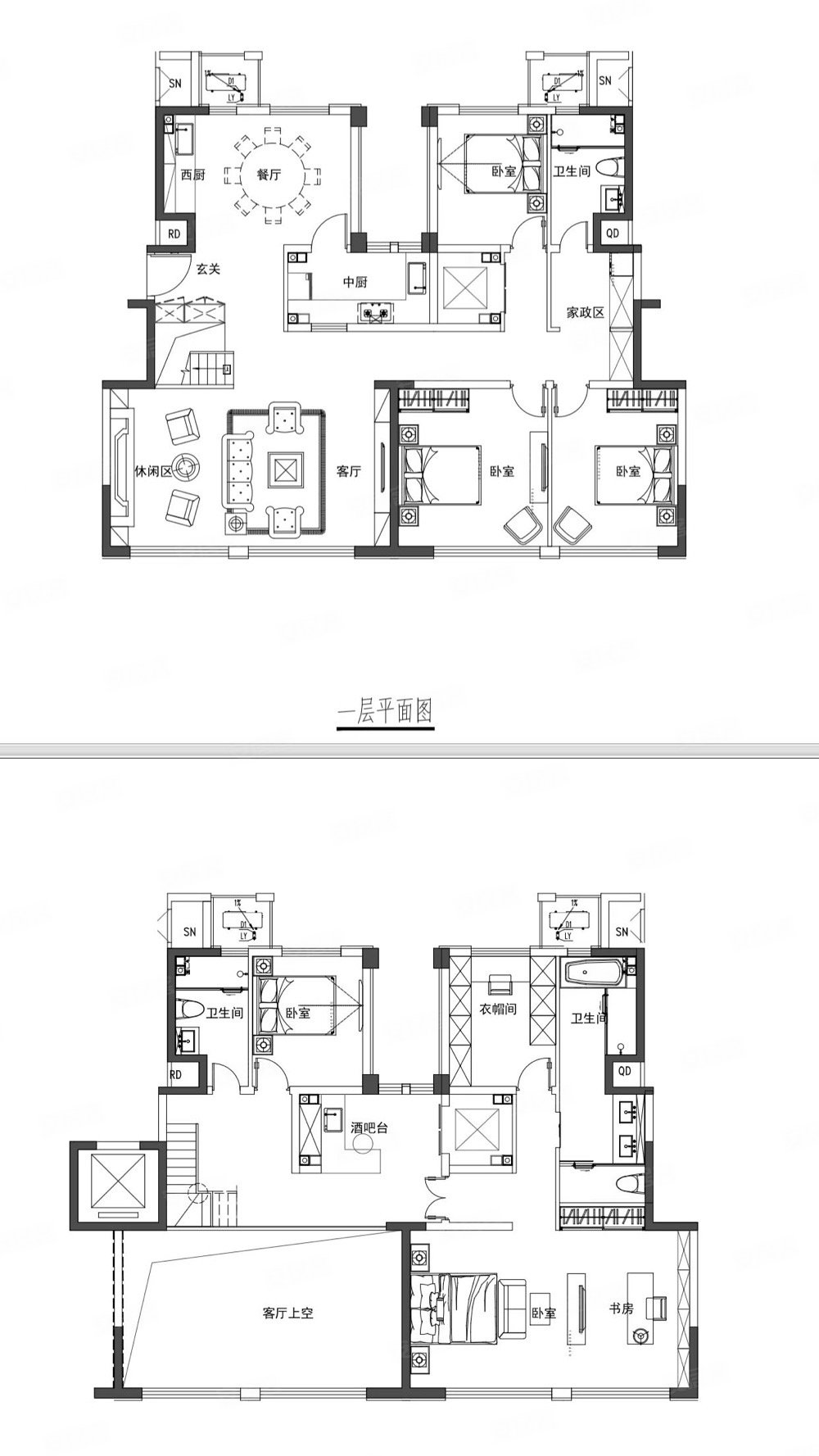 中海津门大院6室2厅3卫306㎡南北880万