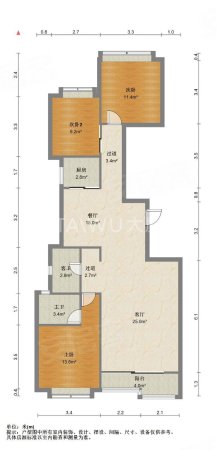 春申丽园(一期)3室2厅2卫134.64㎡南北750万