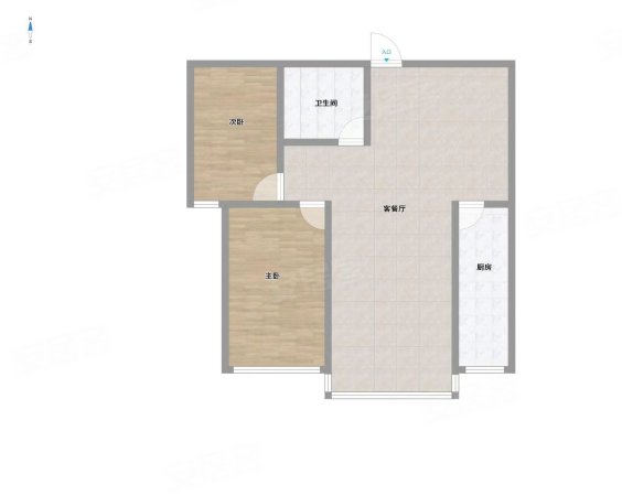 西兴庭院2室1厅1卫82.27㎡南52.6万