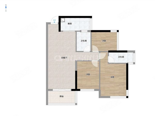 【多图】金悦澜湾,大沙田租房,金悦澜湾 全新配套 家具家电配齐 南北