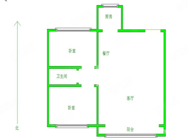 铂悦山2室2厅1卫98㎡南北79.8万