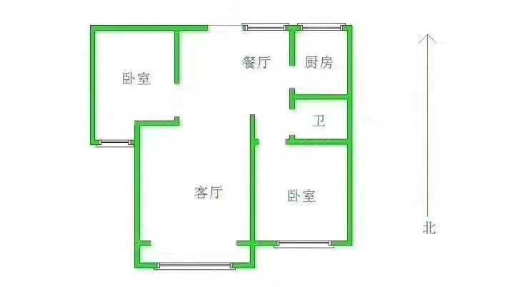 金屋雅园2室2厅1卫79㎡南北83万