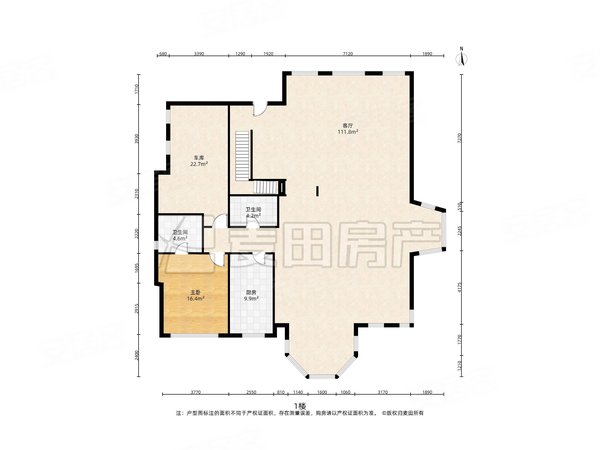 【多图】西山美庐,四季青租房,豪装 独栋别墅 5室3厅 单层200 600平