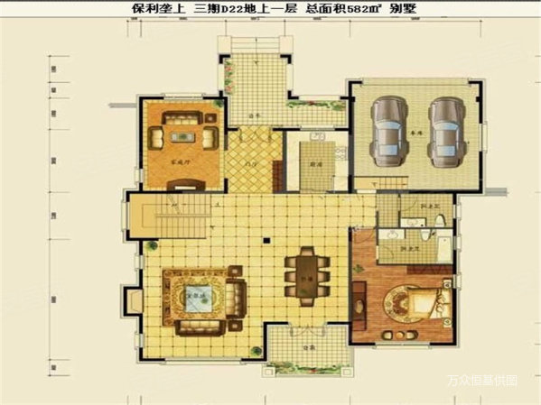 保利垄上(别墅)6室3厅5卫584.45㎡南北2450万