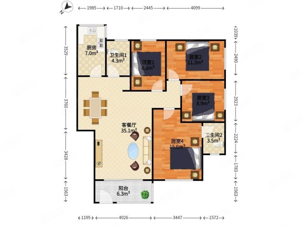 信宜明珠花园户型图图片