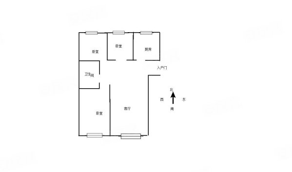 山湖郡苑3室1厅1卫94㎡南128万