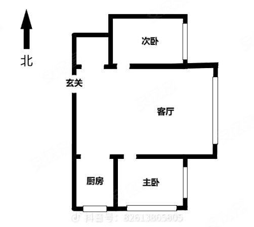 统战小区2室1厅1卫58.77㎡南北10.5万