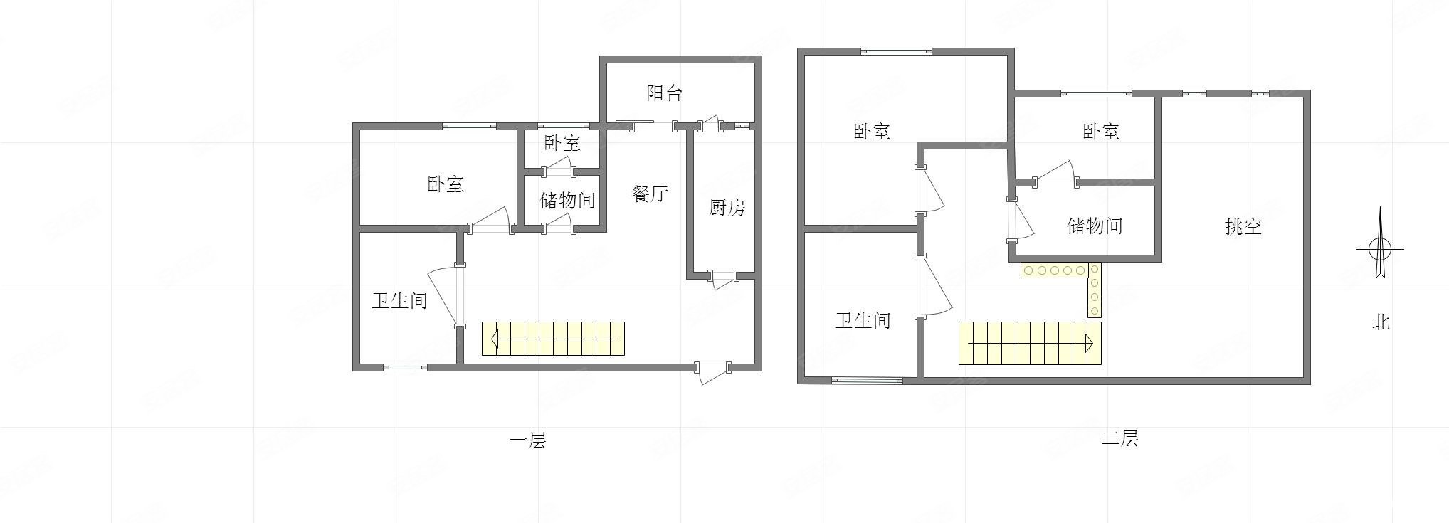 珠江城(D区)4室2厅2卫121.15㎡南北125万