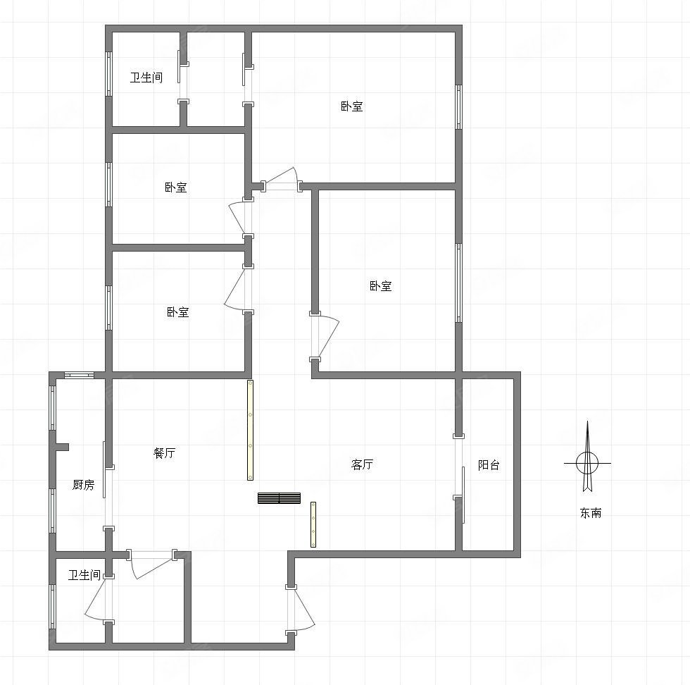 缙能花园4室2厅2卫163㎡南北106万