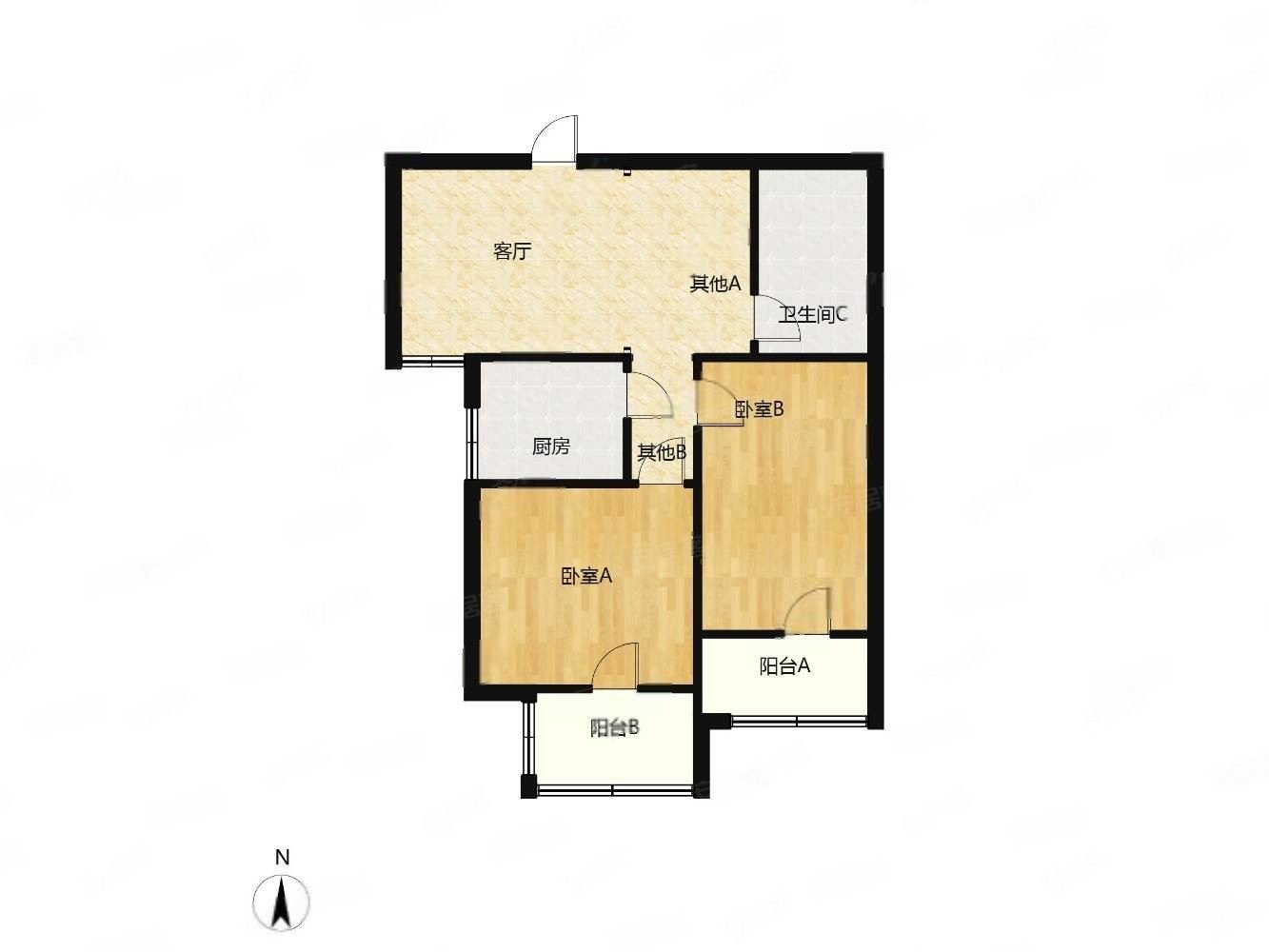 2室2厅93平满二住房精装修电梯房楼层好视野