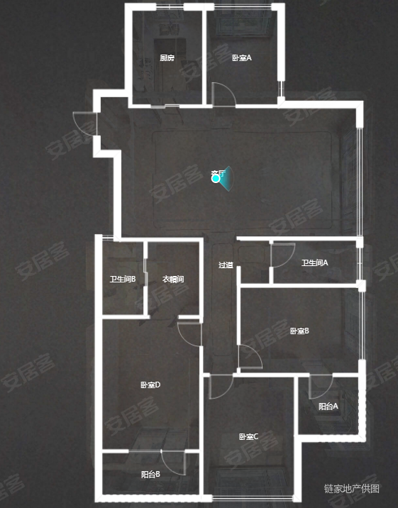 理想臻品4室2厅2卫151㎡南480万