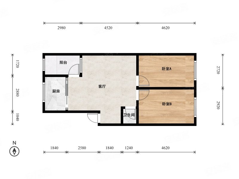 福星家园a区满五近地铁密度低大两居南北通透