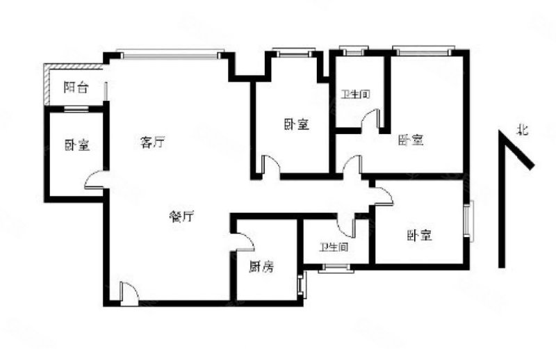 骏景花园 4 房  109.22 方