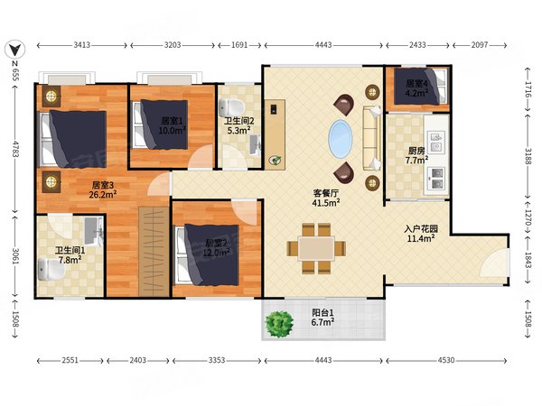 深圳南山后海宝能太古城北区全新家私电,拎包即可入住,底下太古城商场