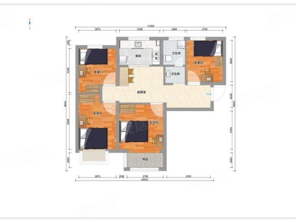天津西青李七庄金地艺英里西青 理工大学 李七庄 10号线于台地铁站,无