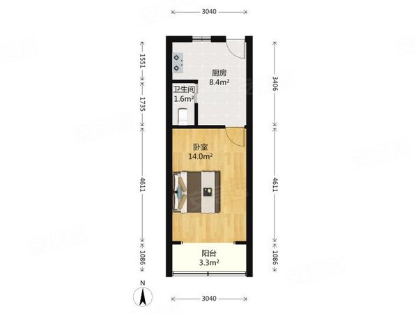 汕头龙湖东海岸华润置地公馆置地公馆 没有阳台 全套齐全 适合年轻人等等出租房源真实图片
