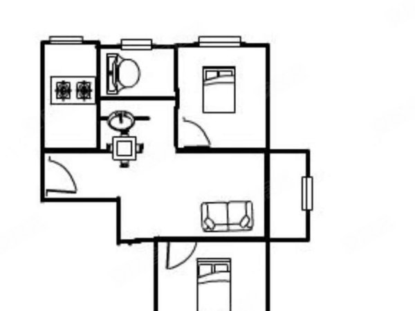 上海虹口江湾红馥里红馥里 2室1厅1卫 配套齐全 精装修 电梯房出租