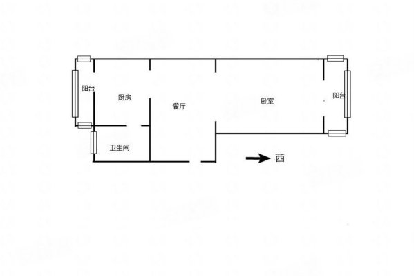 西环里1室1厅1卫56.03㎡东西140万