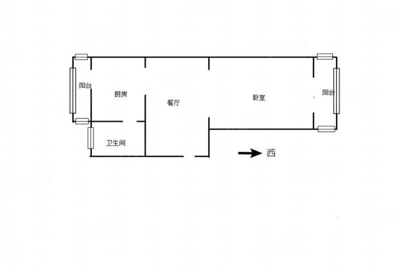 西环里1室1厅1卫56.03㎡东西140万