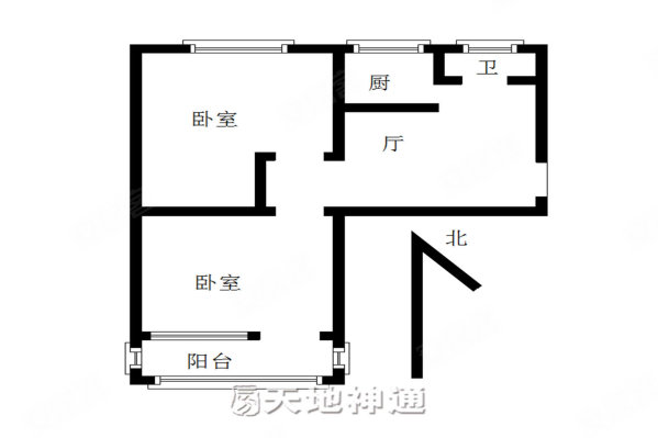 滨湖小区2室1厅1卫55.34㎡南北149万