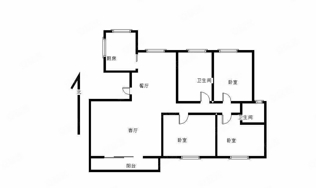 东泰幸福里(公寓住宅)3室2厅2卫162㎡南150万