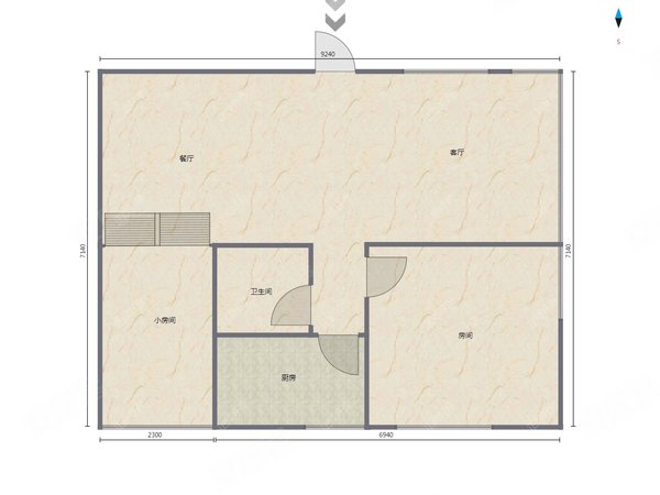路,近国维,全新装修,2房一厅一卫使用面积有80平左右出租房源真实图片