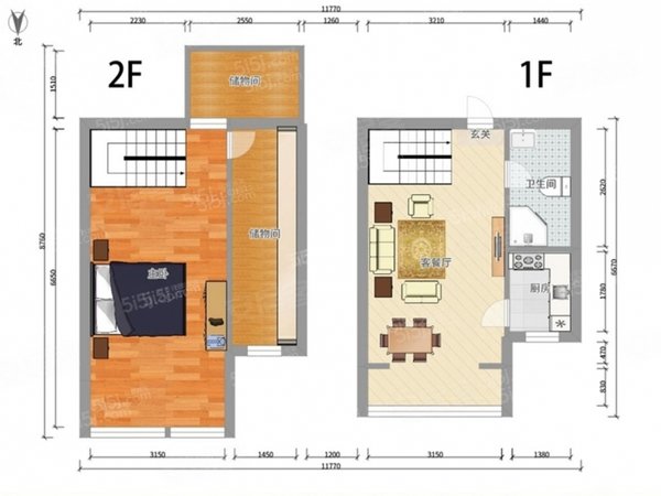 有钥匙!近先导海力士!(马赛公寓)精装一室,客卧分离!出租房源真实图片