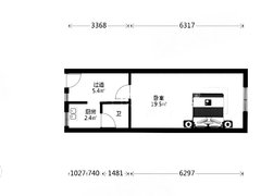 农本新村 1室0厅1卫  电梯房 29平米