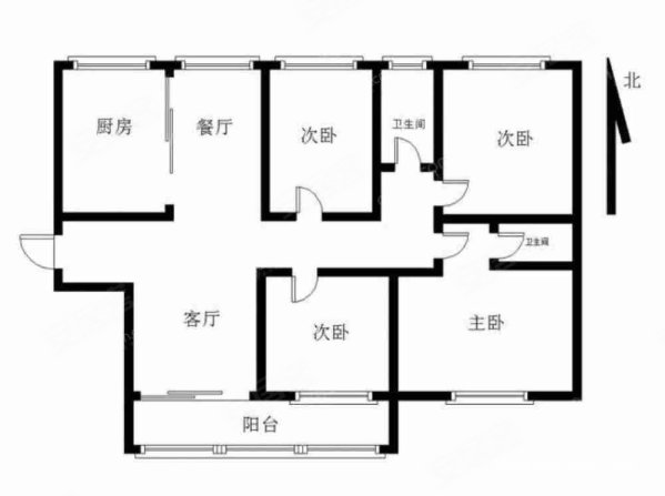 碧桂园翡翠公馆4室2厅2卫153.4㎡南北113万