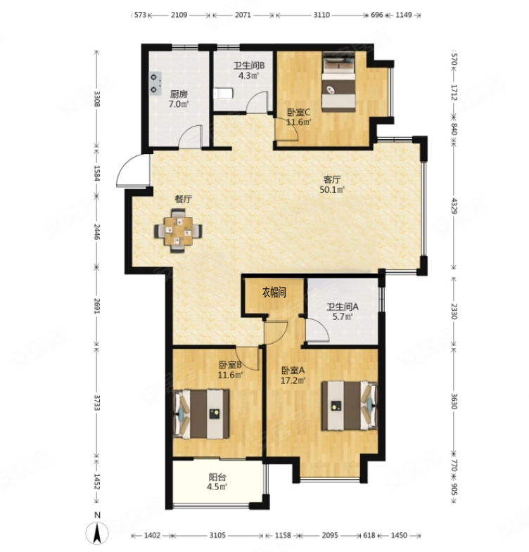 房东急售!融侨首融府  精装三房,拎包入住