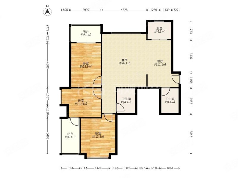 泰禾红峪a区 ,诚意出售,大三房,单本证