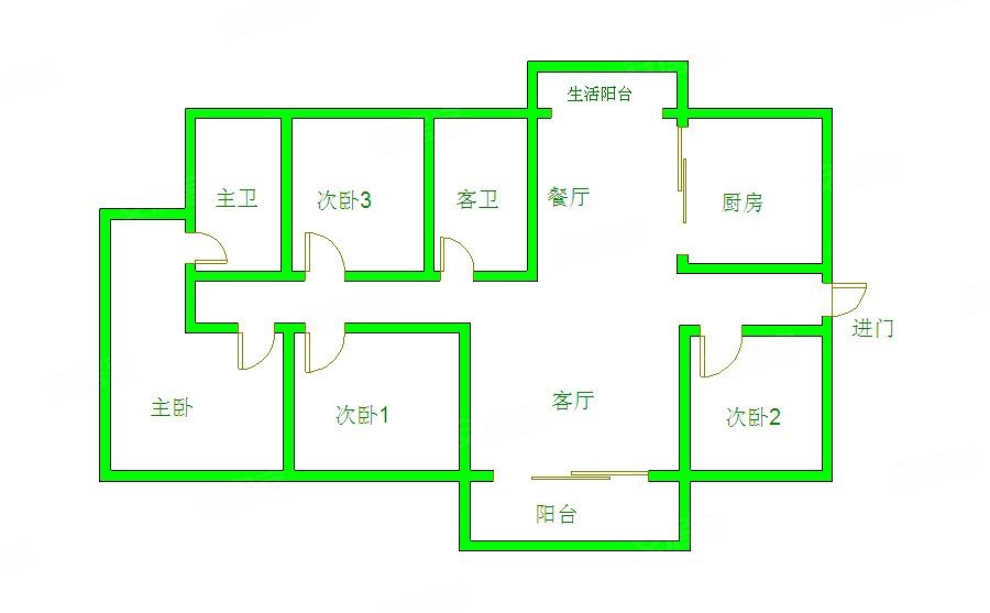万象府4房2厅2卫精装修cbd中心公园的邻居闹中取静