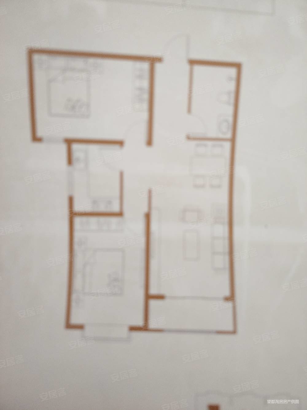 紫光竹阁2室2厅1卫94㎡南北40.4万